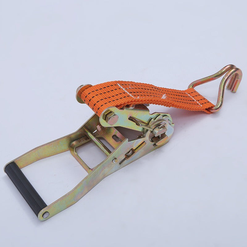 Polyester Ratchet Tie-Down Strap, Cargo Securing Strap, Thickened Wear-Resistant Binding Tool, Ratchet Tensioner - CarrieOnExpress