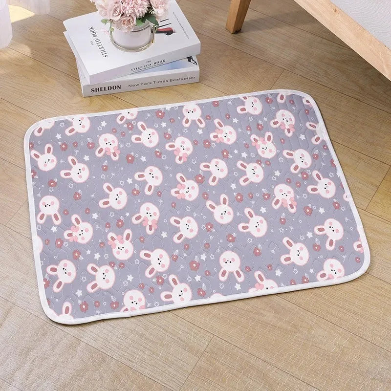 Pet Summer Cooling Beds Mats Cute Cartoon Pattern Cat Dog Sleeping Mat Kennel Ice Silk Cool Pad Floor Sofa Blanket Pet Supplies - CarrieOnExpress