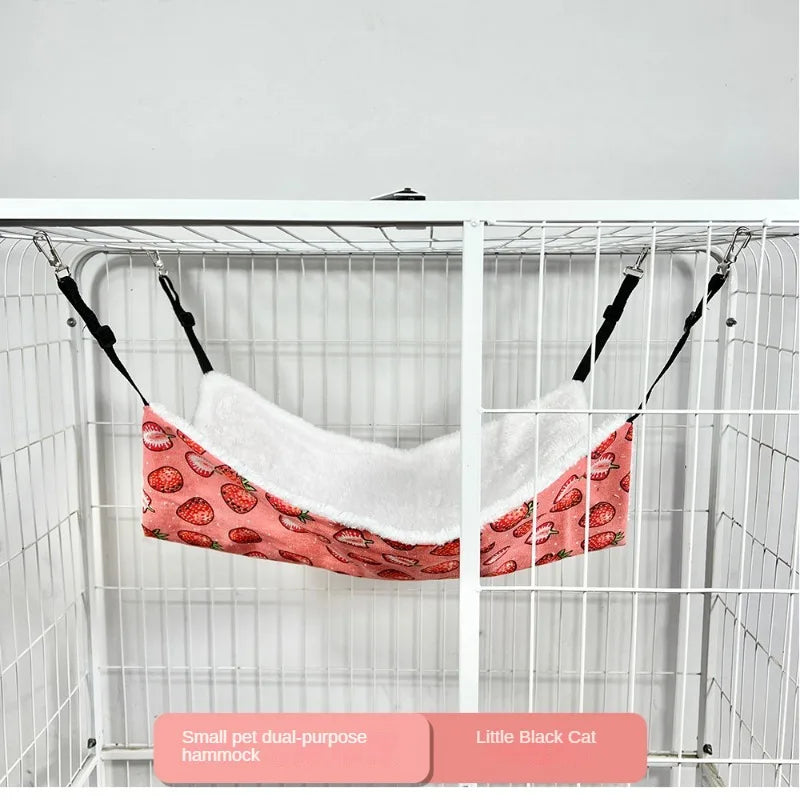 Pet Cat Nest Cat Hammock Iron Cage Breathable Double-sided Available Hanging Pet Supplies Cat Sleeping Bag - CarrieOnExpress