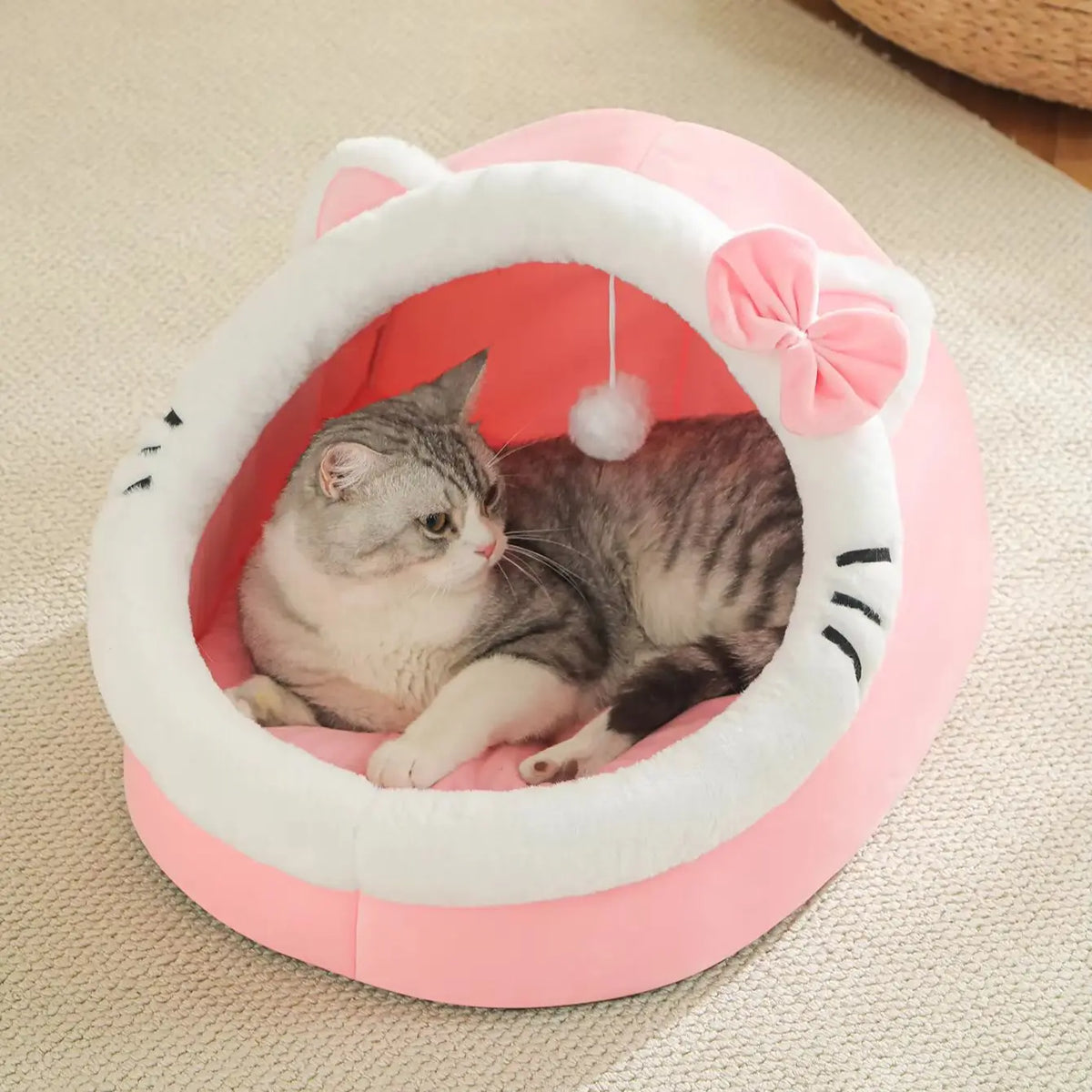 Four Season Universal Cat Bed Cat House Soft And Comfortable Pet Bed Puppy Sleeping Bag Pet Supplies Tent Habitats Basket House - CarrieOnExpress