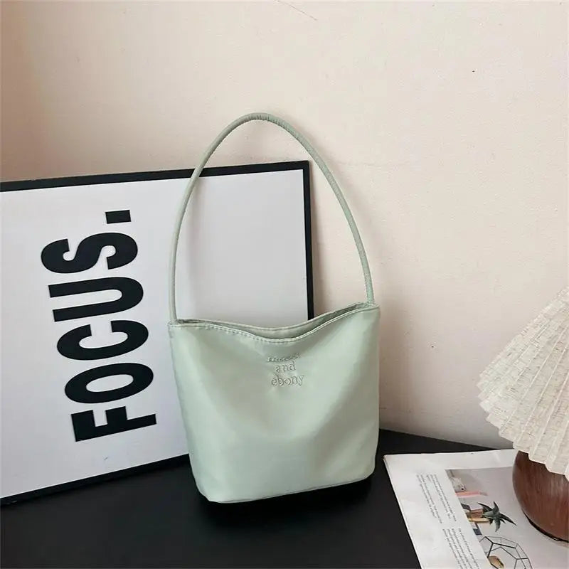 ★▲Women's High Capacity Handbag Underarm Handbag Shoulder Bag Waterproof Embroidered Letters Underarm Bag Tote Bags - CarrieOnExpress