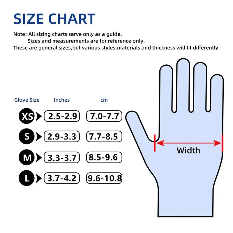 20/50/100PCS Disposable White Nitrile Gloves Household Cleaning Gloves Kitchen Cooking Tattoo Pet Tools Waterproof Latex Free - CarrieOnExpress