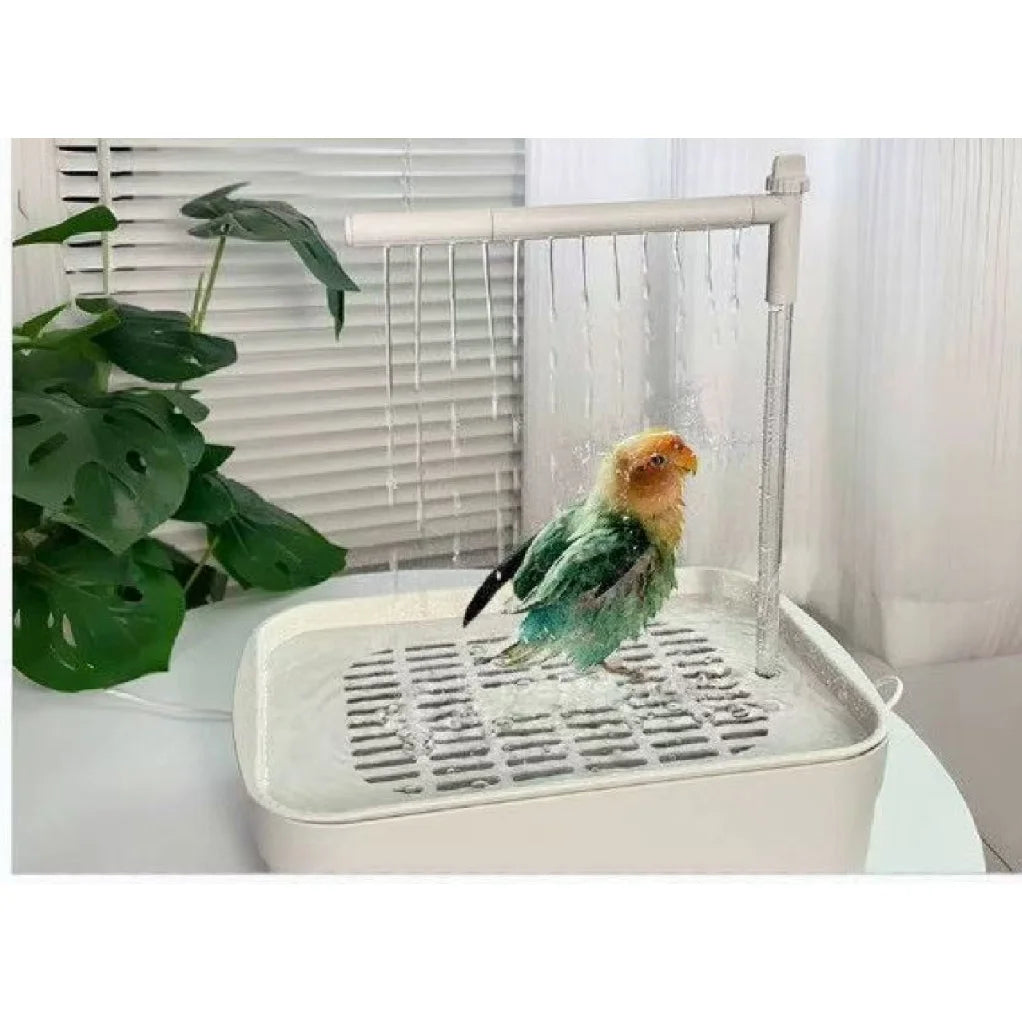 High Quality Automatic Parrot Bird Bath Tub USB Electric Pet Circulating Water Bathtub Bird Bathtub Shower Fountain Pet Supplies - CarrieOnExpress