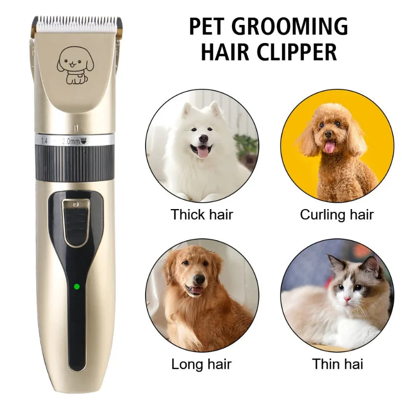 Pet Hair Clipper Haircut Trimmer Shaver Set For Rabbit Dog Cat Puppy Grooming Clipper Cutter Pet Supplies Electric Scissors - CarrieOnExpress