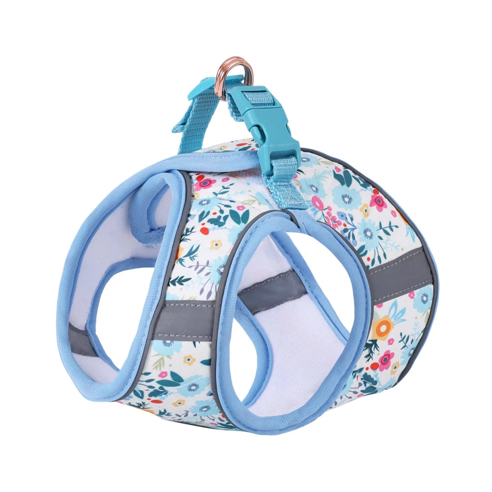 Small Dog Harness Leash Set Cute Traction Bracelet Medium Cat Collar Suit Soft Puppy Vest Harness Adjustable Pet Accessories - CarrieOnExpress