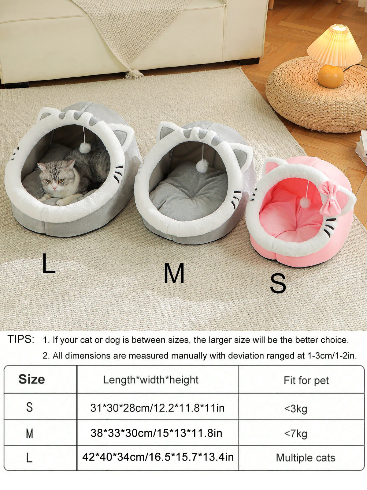 Four Season Universal Cat Bed Cat House Soft And Comfortable Pet Bed Puppy Sleeping Bag Pet Supplies Tent Habitats Basket House - CarrieOnExpress
