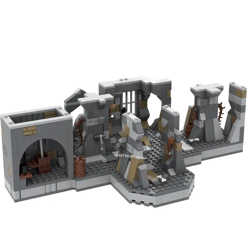 NEW star battle Movie scene Rancor Pit and Throne Room model DIY creative ideas Child Toy Assembly Puzzle birthdayGift MOC-75326 - CarrieOnExpress