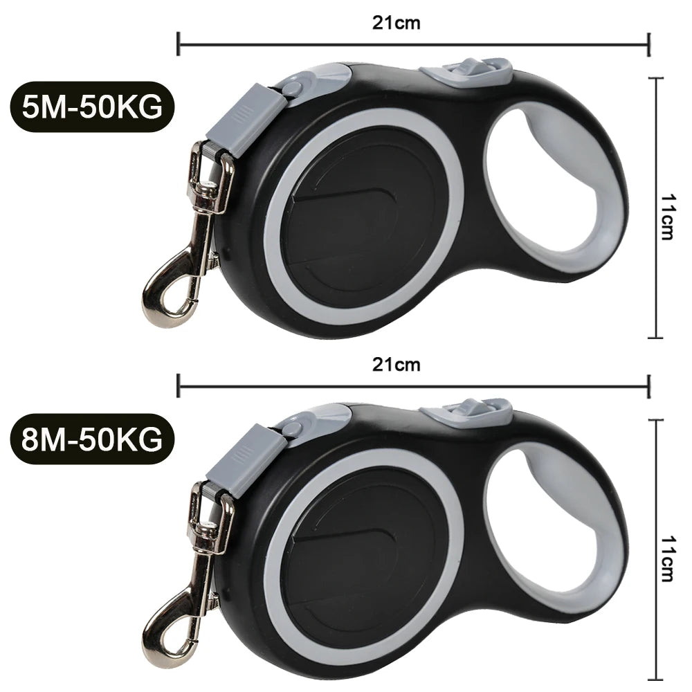 Long Strong Pet Leash For Large Dogs Durable Nylon Retractable Big Dog Walking Leash Leads Automatic Extending Dog Leash Rope - CarrieOnExpress