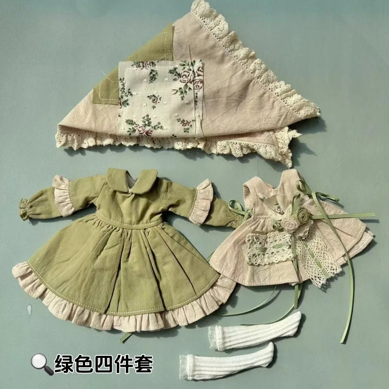 HOUZIWA Blyth Doll Clothes Dress For OB22 0B24 Azone Dolls - CarrieOnExpress