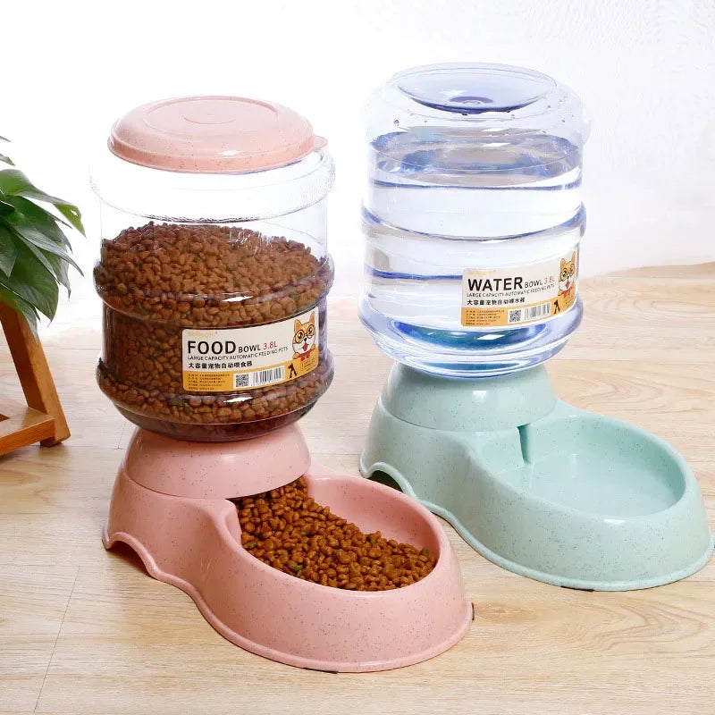Dog Automatic Feeders Plastic Water Bottle Cat Bowl Feeding and Drinking Dog Water Dispenser Pet Feeding Bowl Pet Supplies - CarrieOnExpress