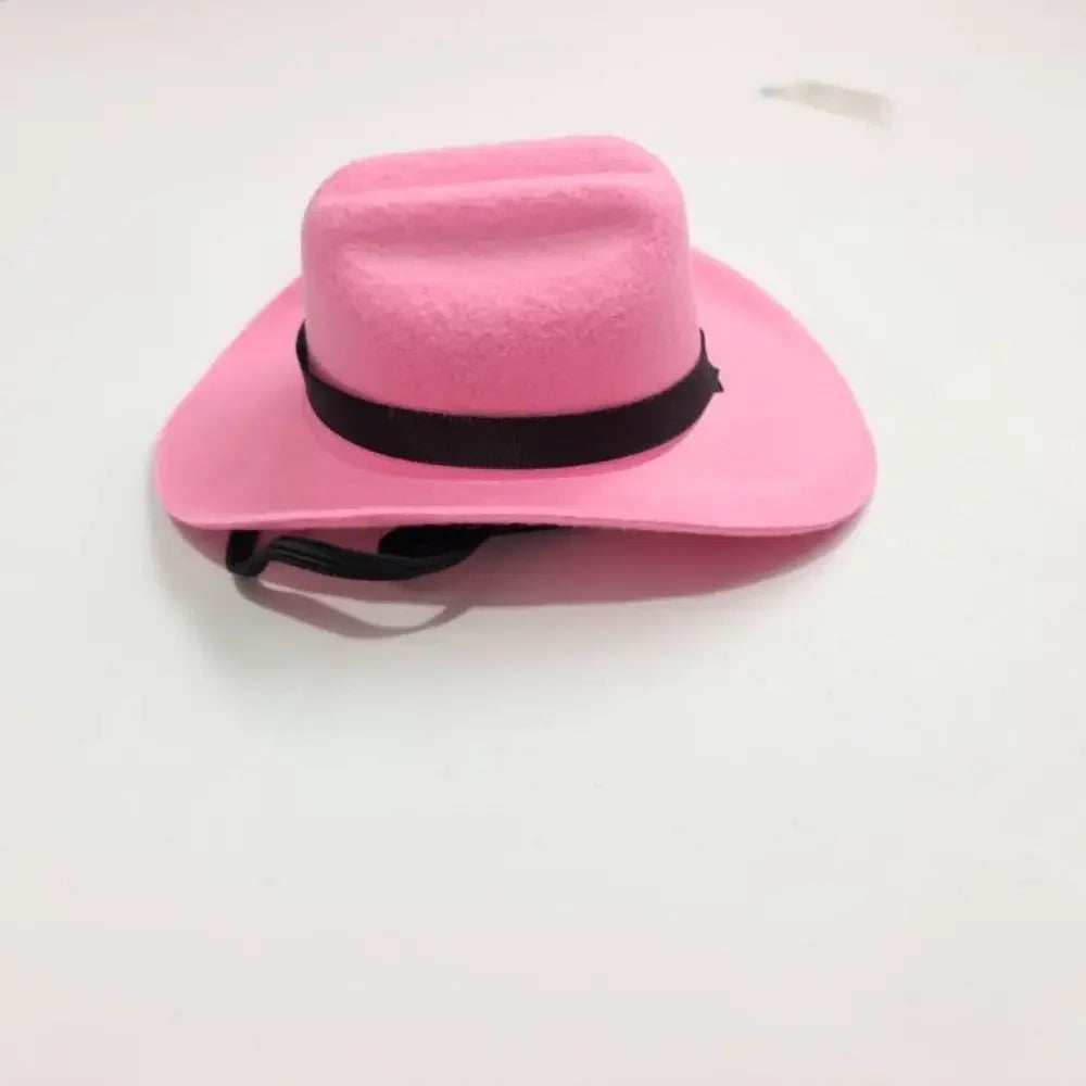British Pet Dog Hat Star Cowboy Hat Pet Supplies Adjustable Dog Costume Top Hat Headwear Pet Hat Dogs Caps Pet Sun Hats for Cats - CarrieOnExpress