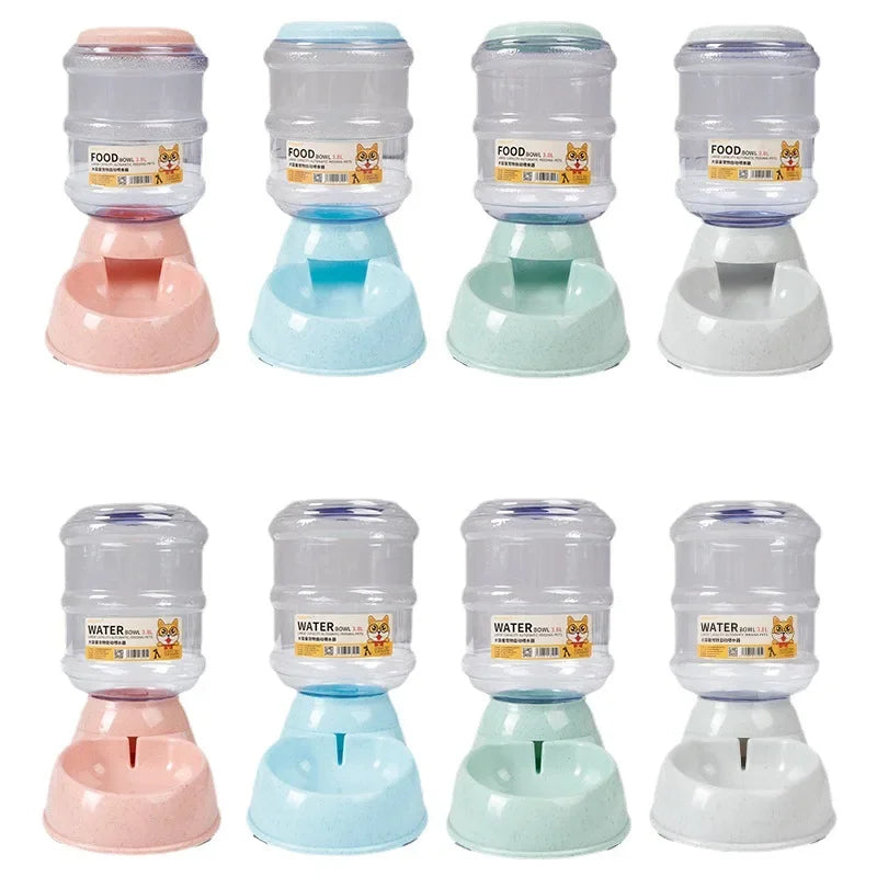 Dog Automatic Feeders Plastic Water Bottle Cat Bowl Feeding and Drinking Dog Water Dispenser Pet Feeding Bowl Pet Supplies - CarrieOnExpress