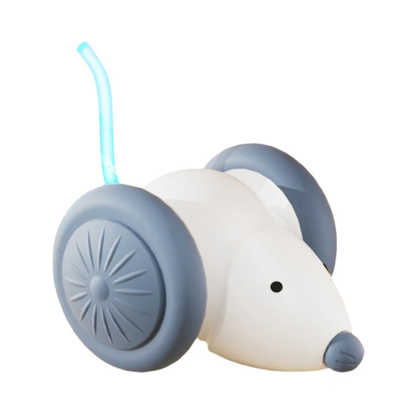 Electric Mouse Car Pet Toys Interactive Cat Toy Rechargeable Automatic Teaser with Intelligent Obstacle Avoidance Pet Products - CarrieOnExpress