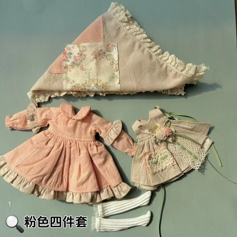 HOUZIWA Blyth Doll Clothes Dress For OB22 0B24 Azone Dolls - CarrieOnExpress