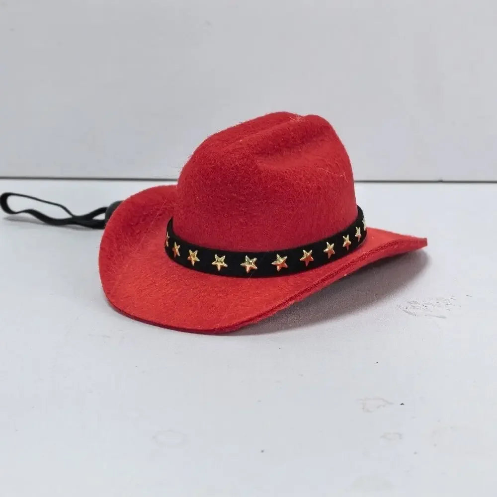 British Pet Dog Hat Star Cowboy Hat Pet Supplies Adjustable Dog Costume Top Hat Headwear Pet Hat Dogs Caps Pet Sun Hats for Cats - CarrieOnExpress