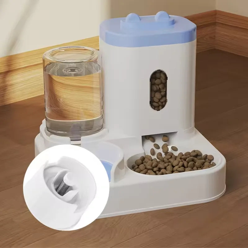 Pet Large-Capacity Feeder Integrated Automatic Water Dispenser Cat Food Bowl Dog Feeding Bowl Cat Bowl Dog Bowl Pet Supplies - CarrieOnExpress