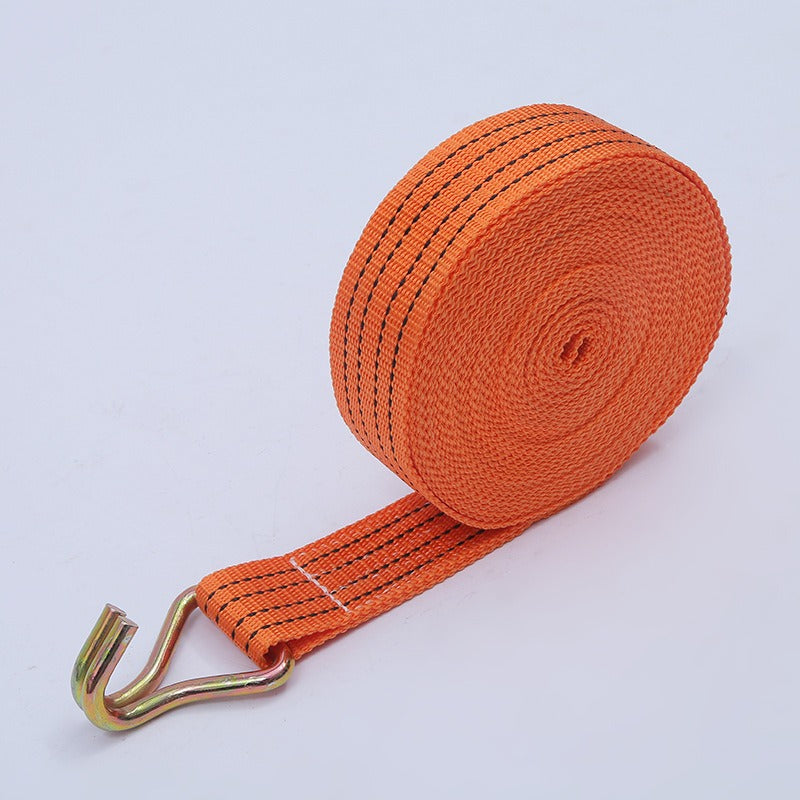 Polyester Ratchet Tie-Down Strap, Cargo Securing Strap, Thickened Wear-Resistant Binding Tool, Ratchet Tensioner - CarrieOnExpress