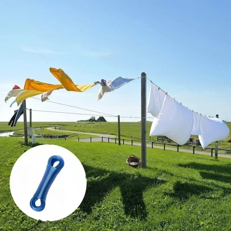 Clothing drying rope, 3mm rope, garden washing line, steel wire PVC cloth rope, outdoor travel camping accessories - CarrieOnExpress