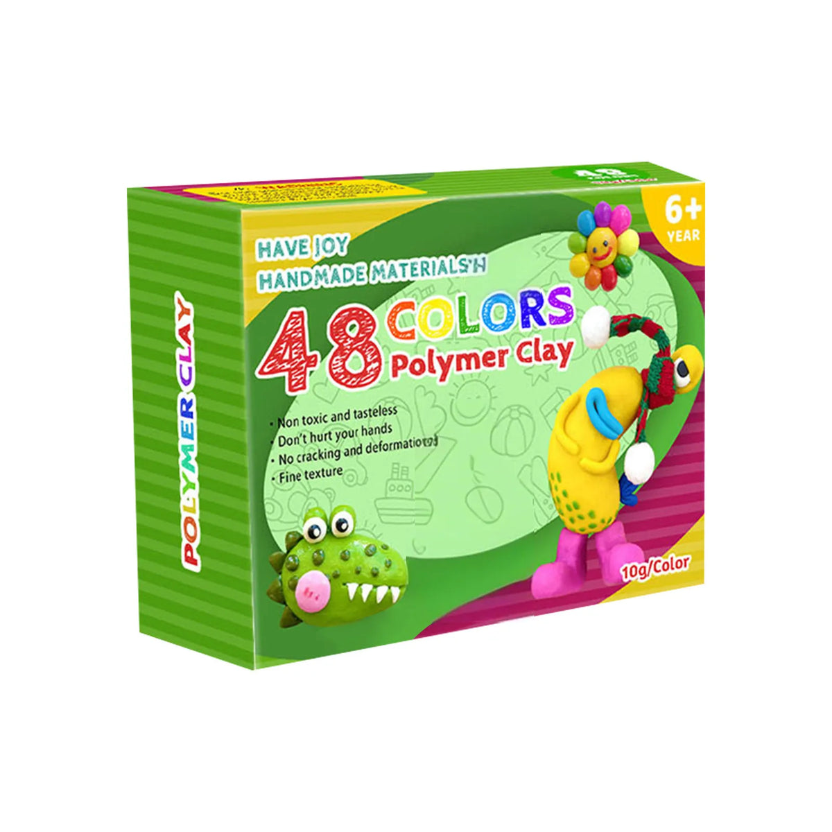 Colors Polymer Clay Blocks With Tools Kit Molding Craft Oven Bake Beginer Kids Diy Earrings Dolls Jewerly Accessories - CarrieOnExpress