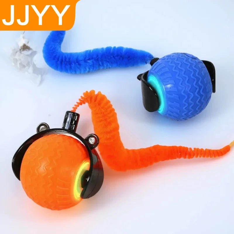 Smart Automatic Rotating LED Cat Teasing Ball, Obstacle Avoidance Interactive Cat Yo-Yo for Kittens Pet Supplies - CarrieOnExpress