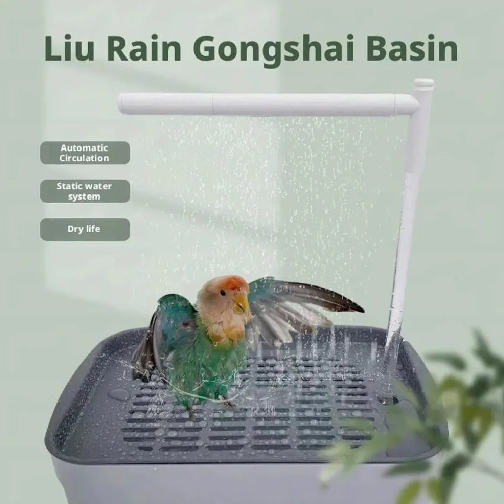 High Quality Automatic Parrot Bird Bath Tub USB Electric Pet Circulating Water Bathtub Bird Bathtub Shower Fountain Pet Supplies - CarrieOnExpress