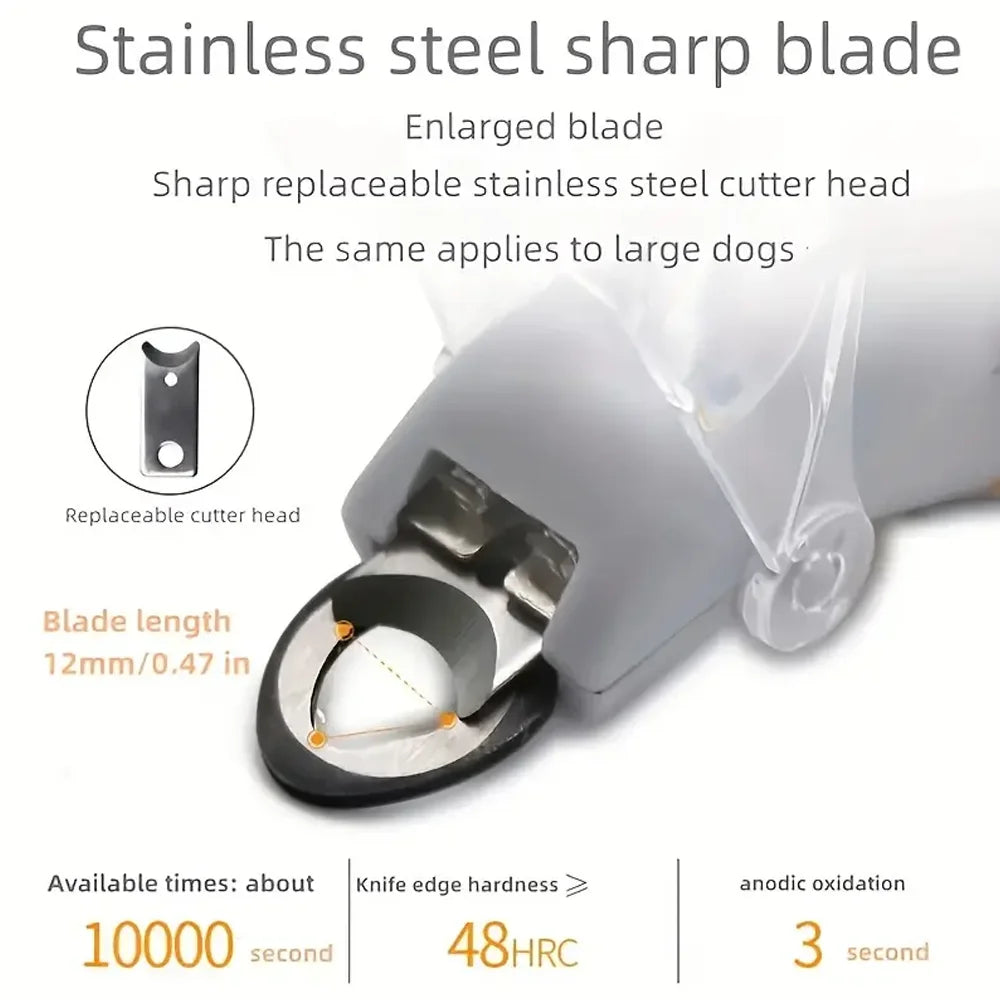 LED Light Dual-Sided Pet Nail Clippers for Cats And Dogs 5x Magnification Easy Nail Trimming Tool for Your Furry Friends - CarrieOnExpress