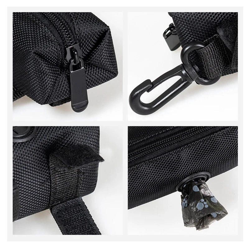 Pet Dog Poop Bag Holder Leash Attachment Adjustable Mini Travel Garbage Bag Dogs Waste Poop Bags Dispenser Pet Cleaning Tools - CarrieOnExpress