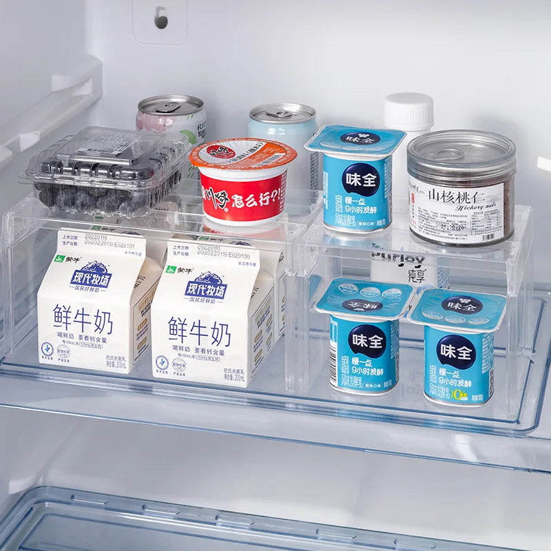[Kitchen Storage] Clear Expandable Cabinet Organizer, Spice & Dish Divider, Multi-Scene Use For Kitchen & Bathroom - CarrieOnExpress