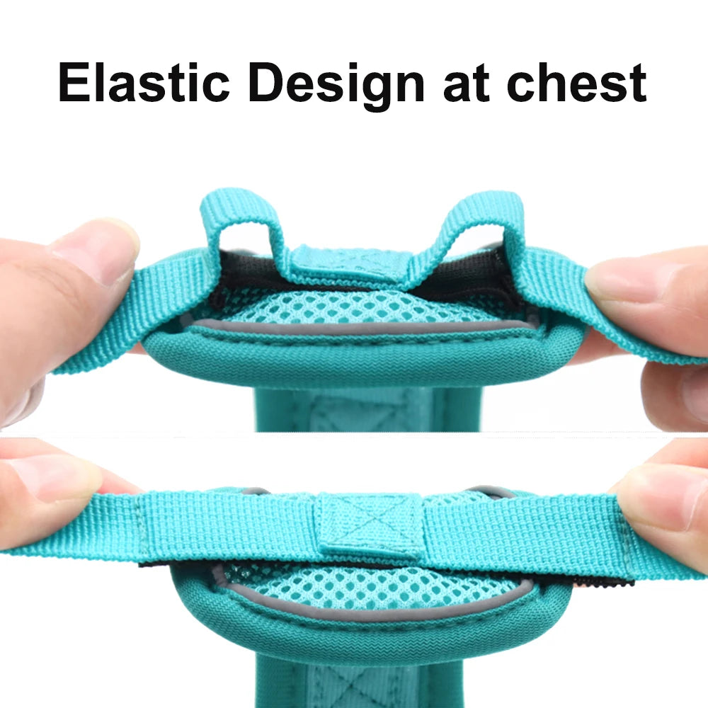 1PC Cats Harness Leash For Small Dogs Cat Outdoor Reflective Adjustable Kitten Traction Device Tactical Training Pet Supplies - CarrieOnExpress