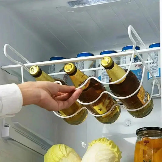 Kitchen Supplies Refrigerator Organizer Rack Inside Shelf Beer Wine Bottle Holder Rack Kitchen Storage Shelves Accessories Tools - CarrieOnExpress