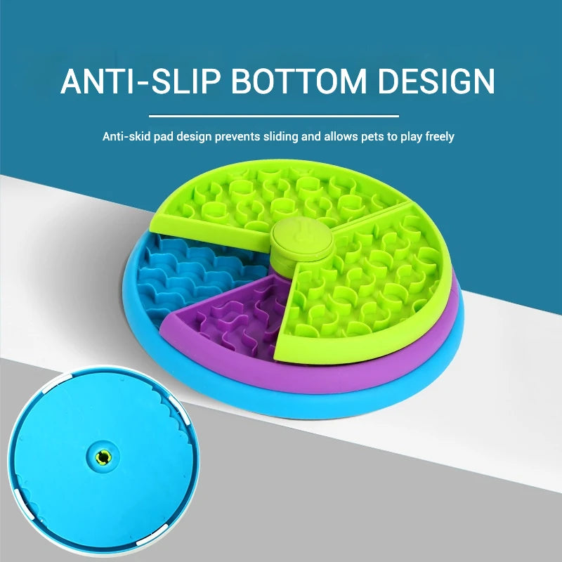 Pet Slow Feeding Bowl Pet Three-layer Slow Food Bowl Puzzle Rotating Feeder Dog Interactive Feeding Bowl Pet Supplies - CarrieOnExpress
