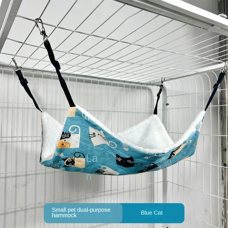 Pet Cat Nest Cat Hammock Iron Cage Breathable Double-sided Available Hanging Pet Supplies Cat Sleeping Bag - CarrieOnExpress
