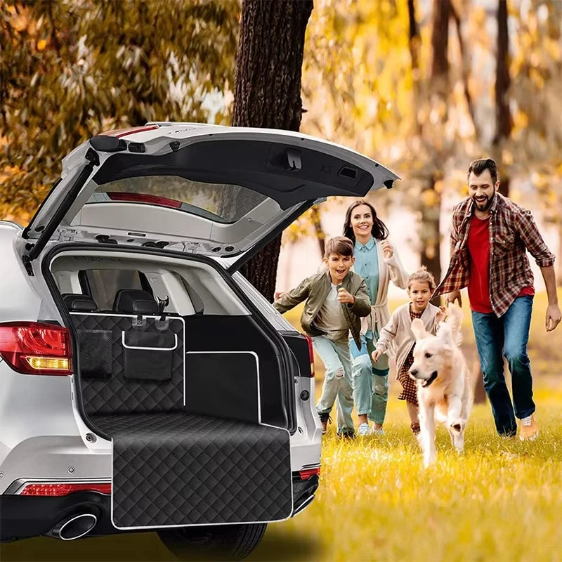 Waterproof Dog Car Seat Cover & Trunk Liner Back Seat Wear-Resistant Oxford Cloth Pet Hammock Mat for Small Medium Large Dogs - CarrieOnExpress
