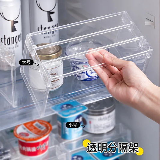 [Kitchen Storage] Clear Expandable Cabinet Organizer, Spice & Dish Divider, Multi-Scene Use For Kitchen & Bathroom - CarrieOnExpress