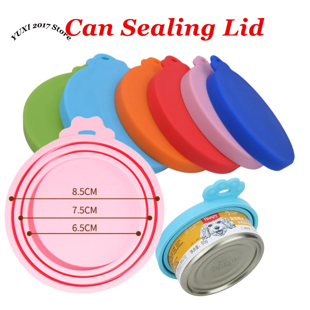 2-5PCS 3In1 Reusable Silicone Can Lid For Most Sizes Of Dog And Cat Cans To Maintain Freshness Kitchen Organization Pet Supplies - CarrieOnExpress