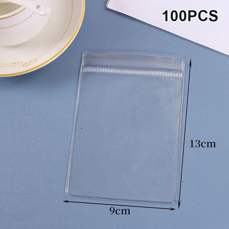 (ZYDD01) 100pcs Jewelry Organizer Pouch Bags Mini Transparent PVC Anti-Oxidation Earring Pendant Necklace Bracelet Storage Bags - CarrieOnExpress