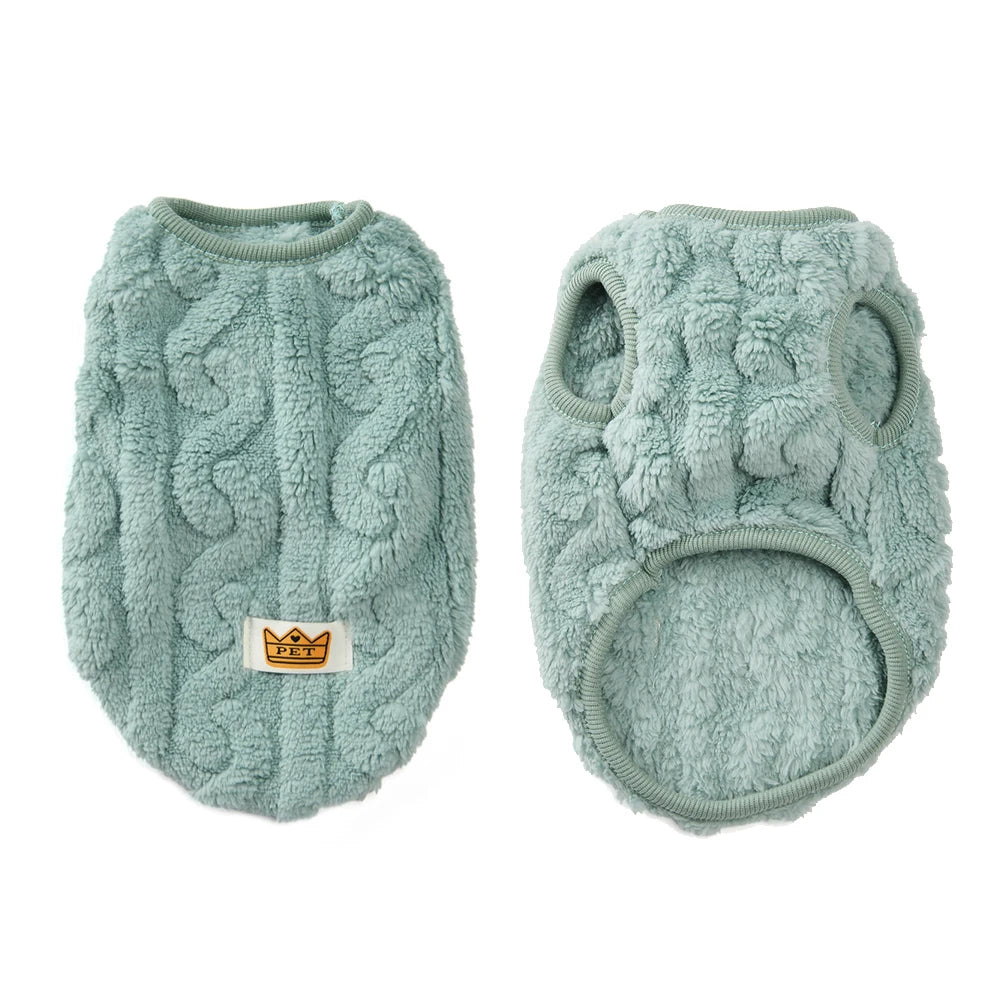 Cute Warm Cat Clothes Autumn Winter Fleece Sweater For Small Cats Dog Apparel Kitten Puppy Pullover Pet Sphynx Christmas Costume - CarrieOnExpress