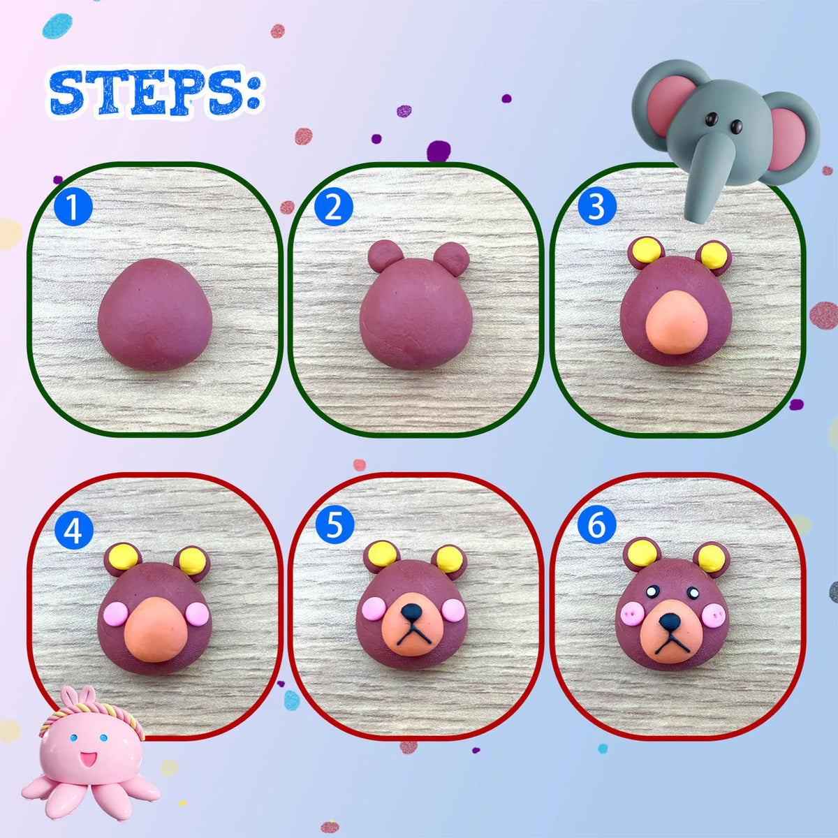 Colors Polymer Clay Blocks With Tools Kit Molding Craft Oven Bake Beginer Kids Diy Earrings Dolls Jewerly Accessories - CarrieOnExpress