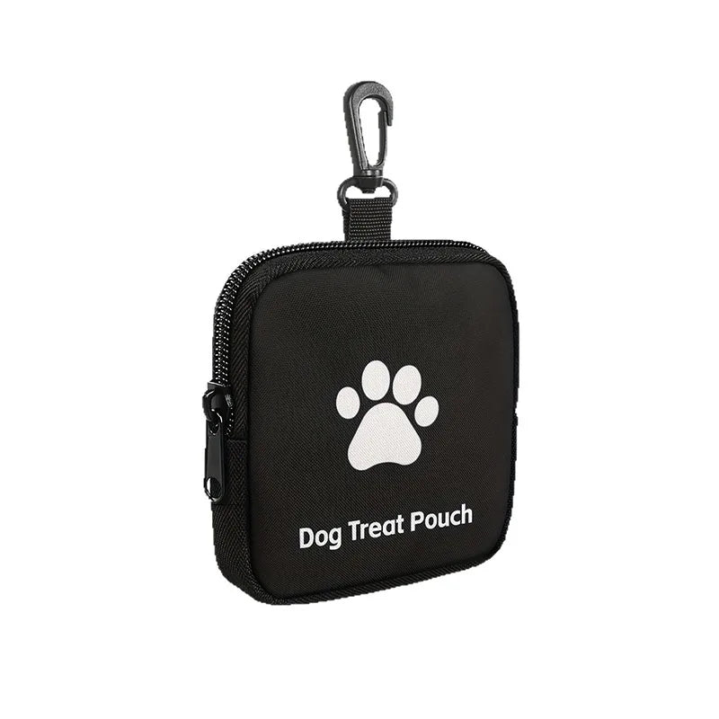 1Pcs 11×11×3cm Portable Dog Treat Bag Outdoor Training Dog Food Pocket with Hooks Multifunctional Dog Reward Bags Pet Supplies - CarrieOnExpress