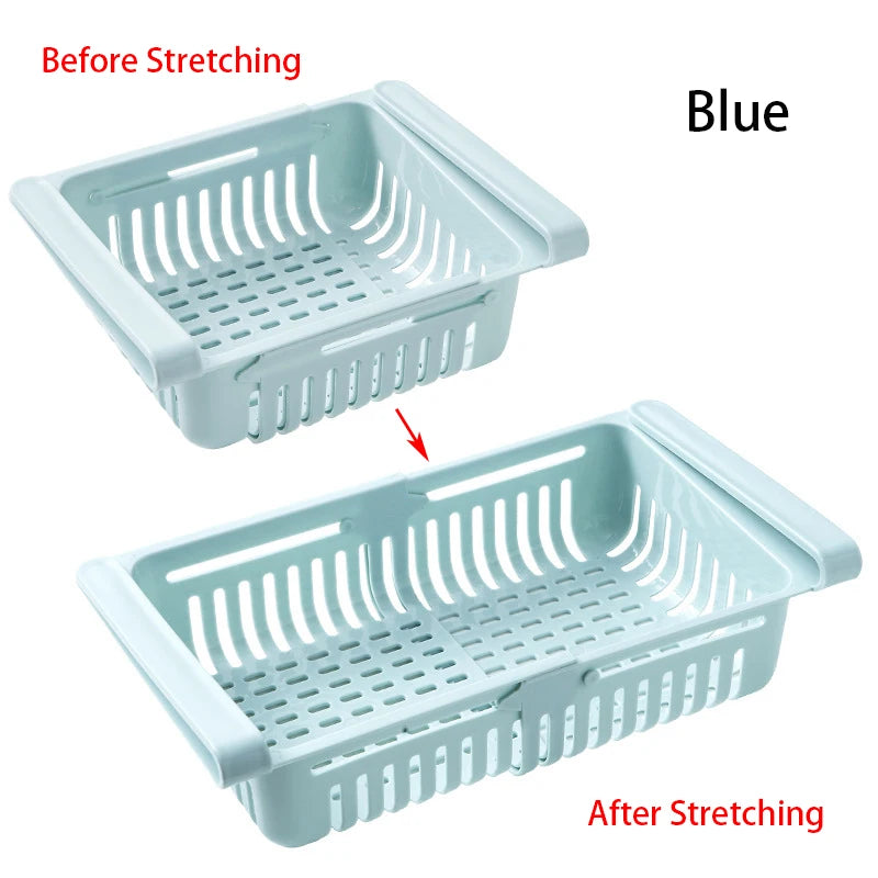 Kitchen Hanging Organizer Refrigerator Egg Fruit Storage Box Drawer Baskets Kitchen Accessories Fridge Organizer Shelf - CarrieOnExpress