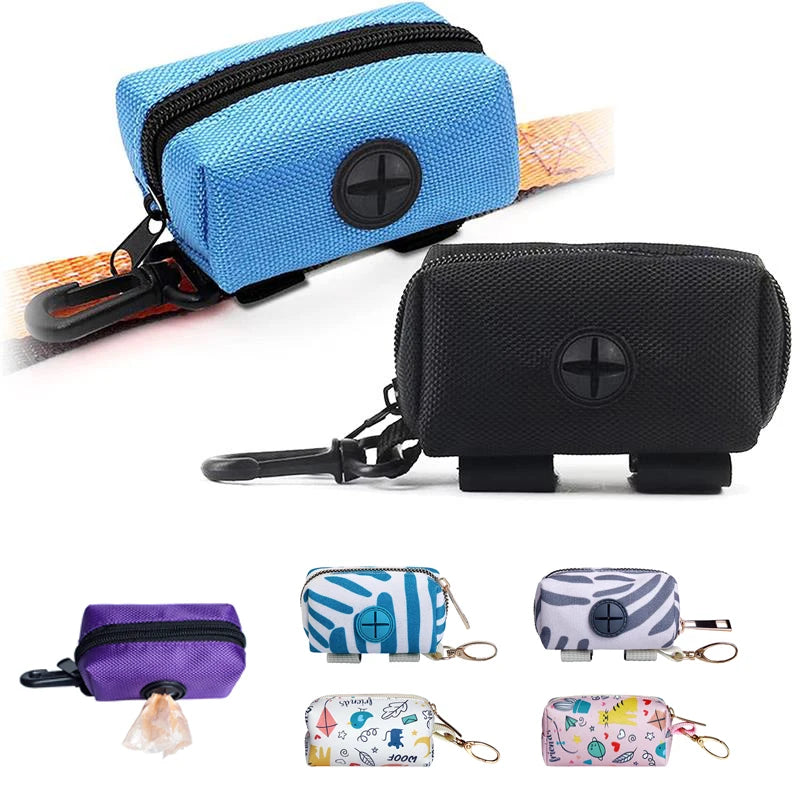 Pet Dog Poop Bag Holder Leash Attachment Adjustable Mini Travel Garbage Bag Dogs Waste Poop Bags Dispenser Pet Cleaning Tools - CarrieOnExpress