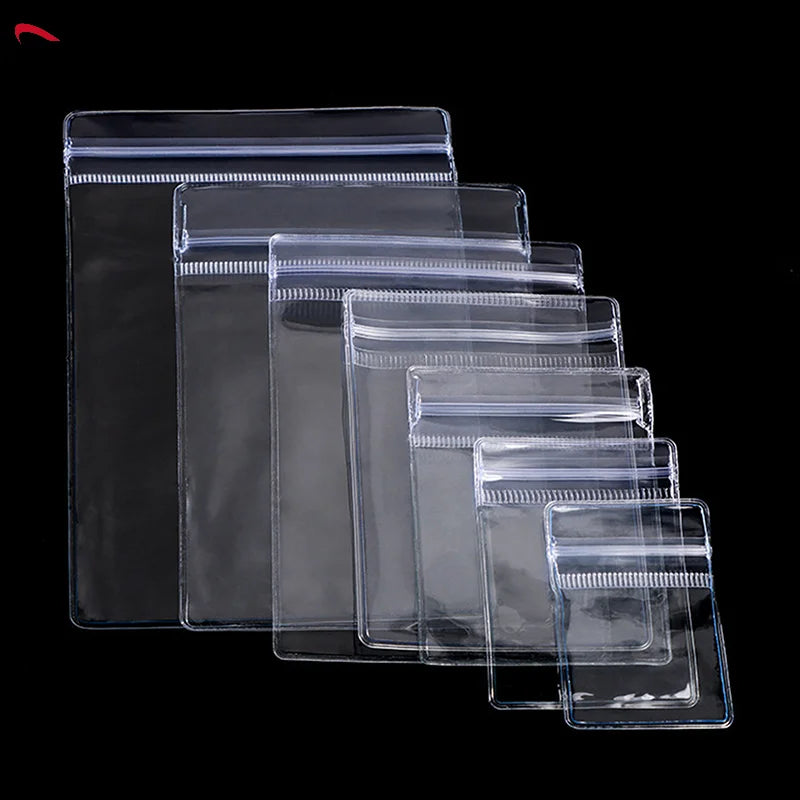 (ZYDD01) 100pcs Jewelry Organizer Pouch Bags Mini Transparent PVC Anti-Oxidation Earring Pendant Necklace Bracelet Storage Bags - CarrieOnExpress