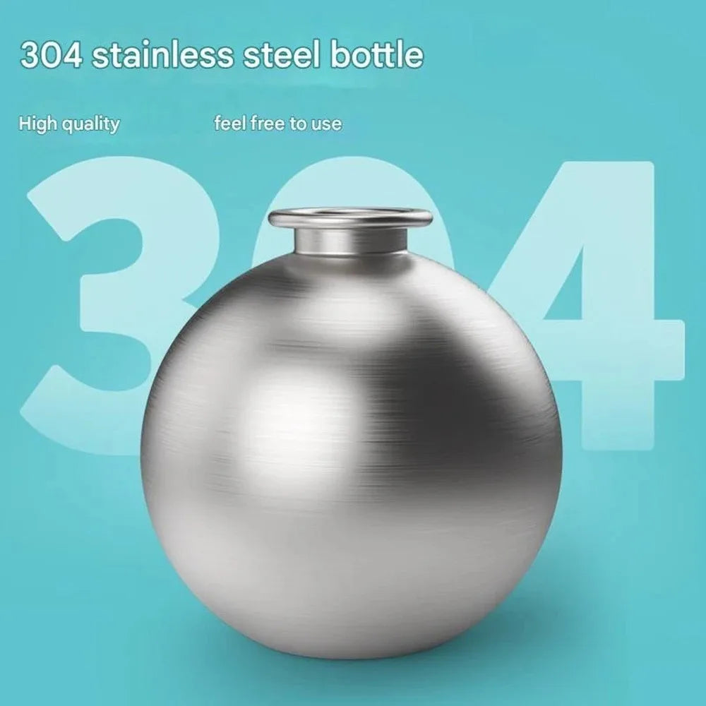 285ML Leak-Proof Feeder Dogs Bottle,Portable Dog Drinker 2-in-1 Stainless Steel Silicon Lightweight Travel Pet Supplies - CarrieOnExpress