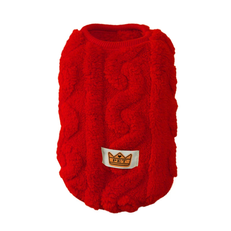 Cute Warm Cat Clothes Autumn Winter Fleece Sweater For Small Cats Dog Apparel Kitten Puppy Pullover Pet Sphynx Christmas Costume - CarrieOnExpress
