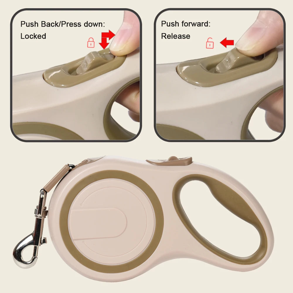 Long Strong Pet Leash For Large Dogs Durable Nylon Retractable Big Dog Walking Leash Leads Automatic Extending Dog Leash Rope - CarrieOnExpress