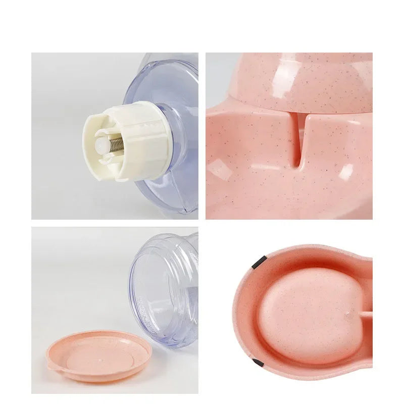 Dog Automatic Feeders Plastic Water Bottle Cat Bowl Feeding and Drinking Dog Water Dispenser Pet Feeding Bowl Pet Supplies - CarrieOnExpress