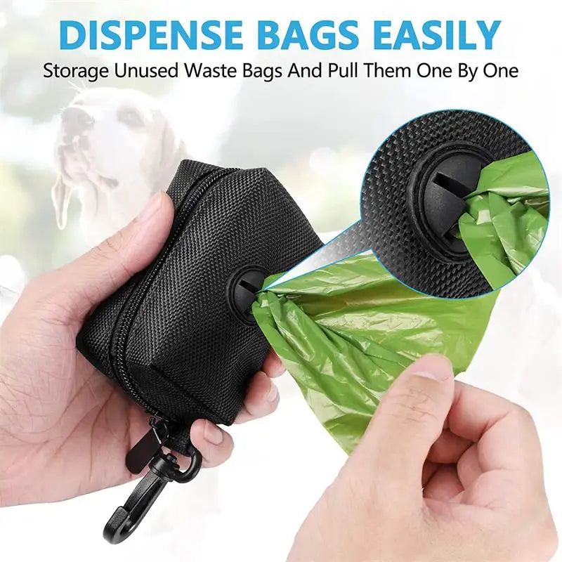 Pet Dog Poop Bag Holder Leash Attachment Adjustable Mini Travel Garbage Bag Dogs Waste Poop Bags Dispenser Pet Cleaning Tools - CarrieOnExpress