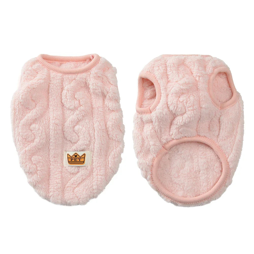 Cute Warm Cat Clothes Autumn Winter Fleece Sweater For Small Cats Dog Apparel Kitten Puppy Pullover Pet Sphynx Christmas Costume - CarrieOnExpress