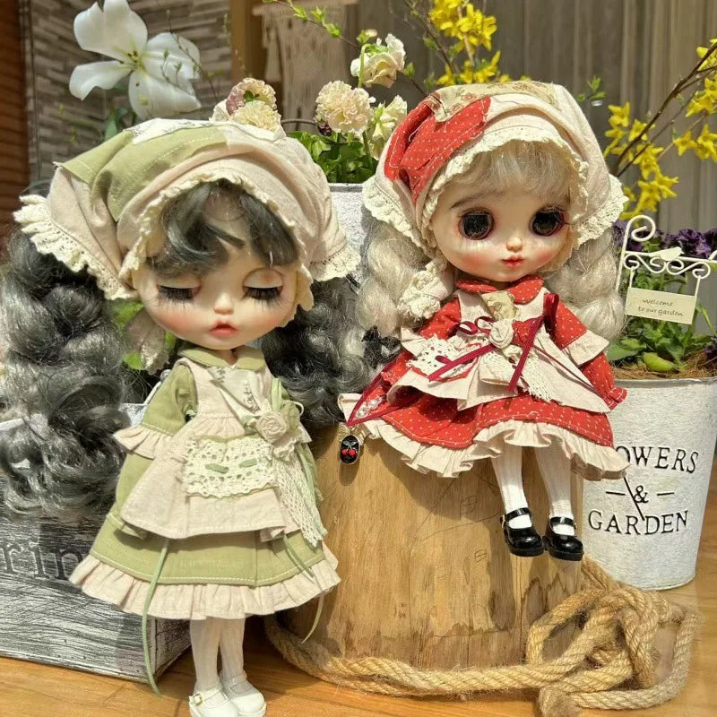 HOUZIWA Blyth Doll Clothes Dress For OB22 0B24 Azone Dolls - CarrieOnExpress