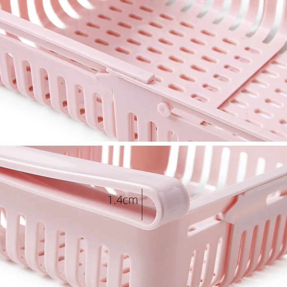Kitchen Hanging Organizer Refrigerator Egg Fruit Storage Box Drawer Baskets Kitchen Accessories Fridge Organizer Shelf - CarrieOnExpress